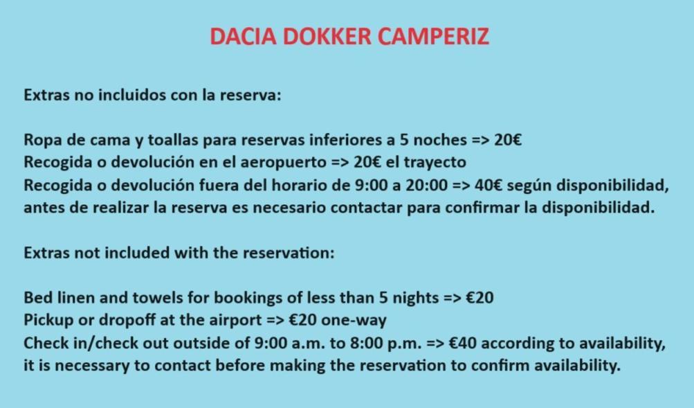 Dacia Dokker Camperiz Hotel Палма де Майорка Екстериор снимка